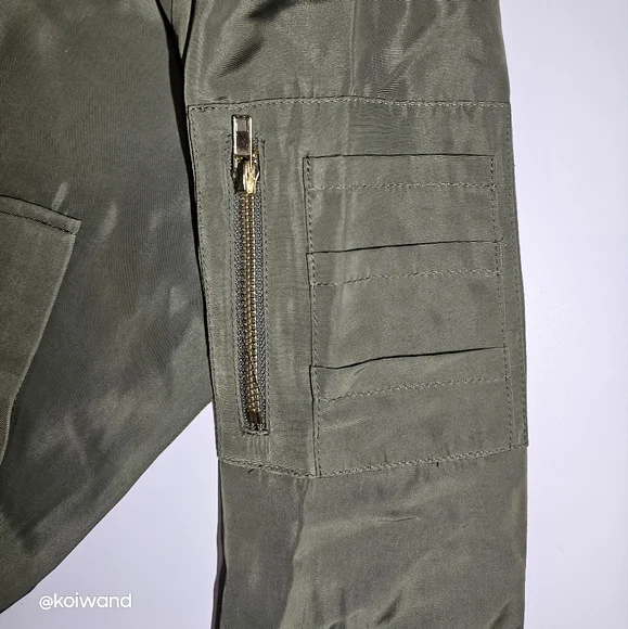 Women's Bomber Jacket Full-zip Padded Casual Active Sport Coat Outwear - Picture 8 of 14